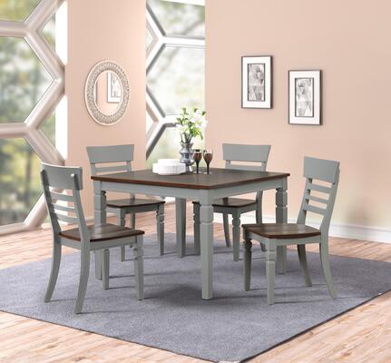 867 Grey & 5 Piece Brown Dining Collection $529