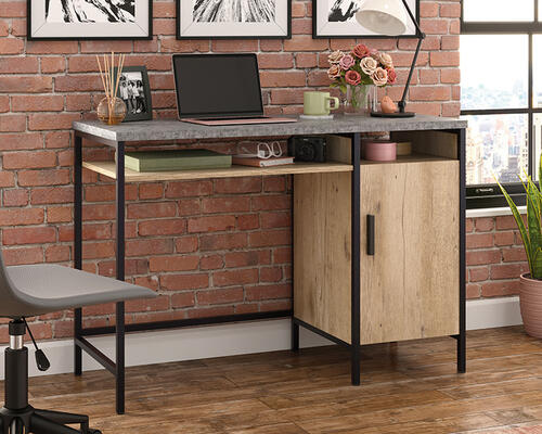 431296 Prime Oak W/ Slate Grey Desk $249