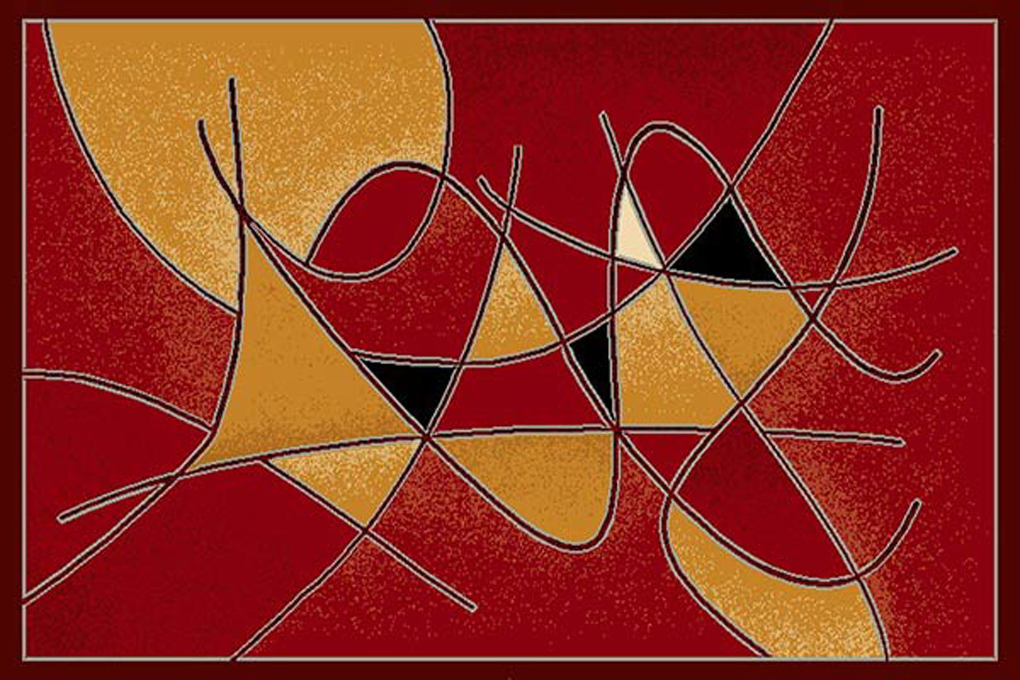 Gallery Red Geometric Area Rug<br>8’ x 10’ $159